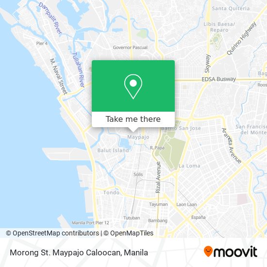 Morong St. Maypajo Caloocan map