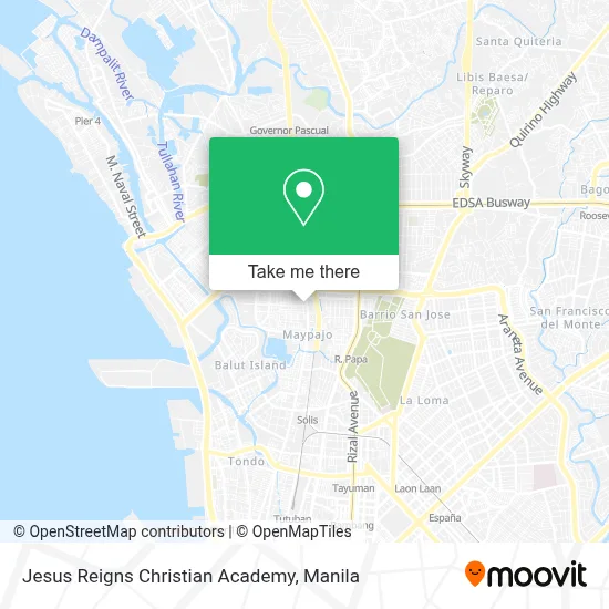 Jesus Reigns Christian Academy map