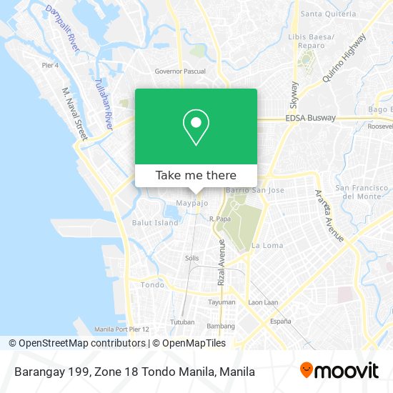 Barangay 199, Zone 18 Tondo Manila map