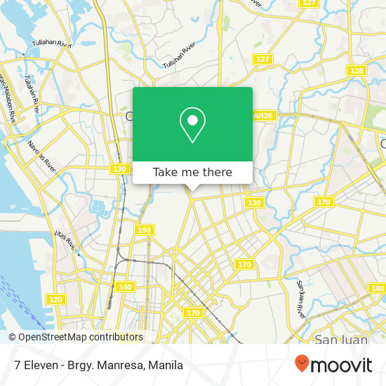 7 Eleven - Brgy. Manresa map