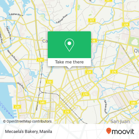 Mecaela's Bakery map