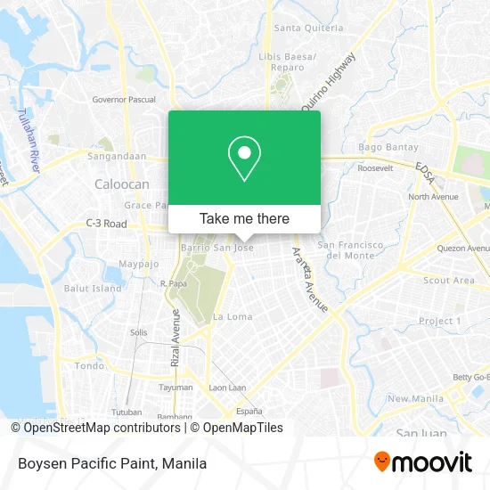 Boysen Pacific Paint map