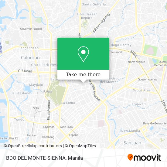 BDO DEL MONTE-SIENNA map