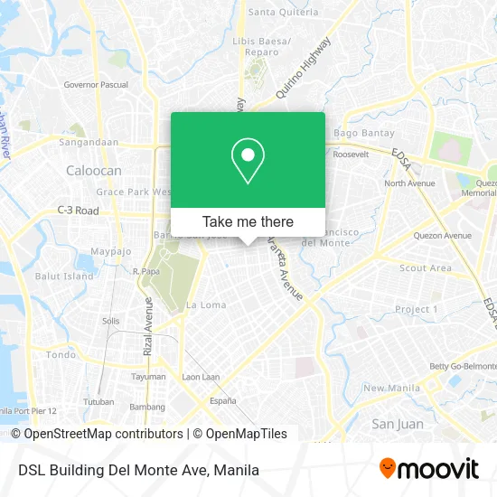 DSL Building Del Monte Ave map