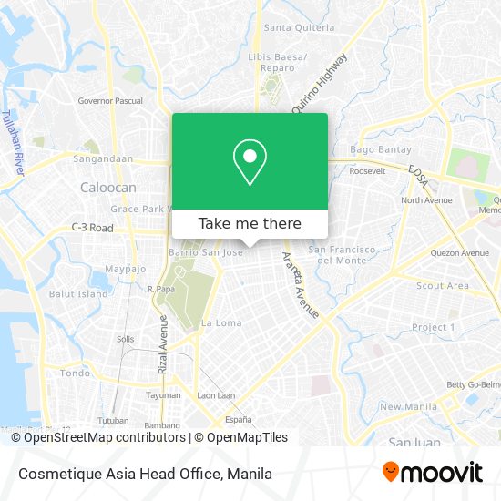 Cosmetique Asia Head Office map