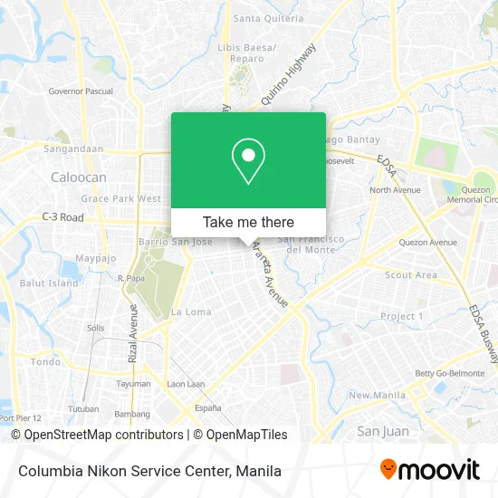 Columbia Nikon Service Center map