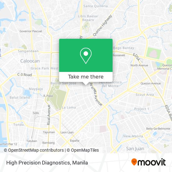 High Precision Diagnostics map