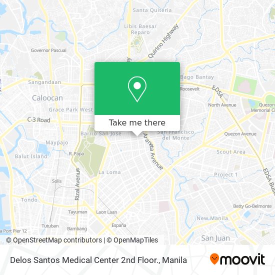 Delos Santos Medical Center 2nd Floor. map