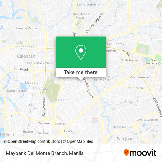 Maybank Del Monte Branch map
