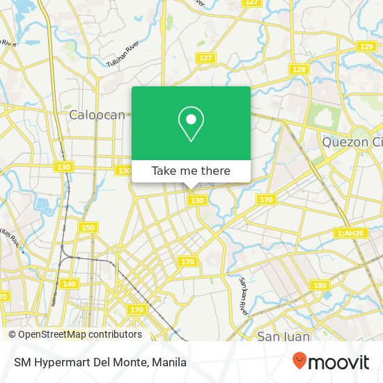 SM Hypermart Del Monte map