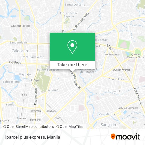 iparcel plus express map