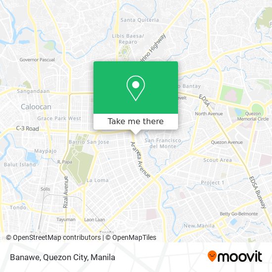 Banawe, Quezon City map