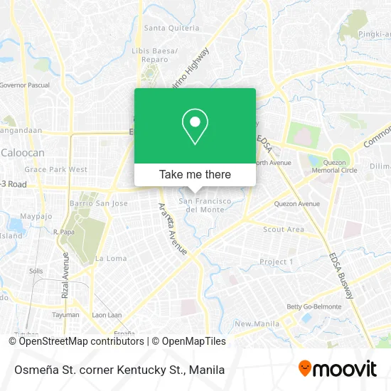 Osmeña St. corner Kentucky St. map