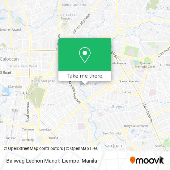 Baliwag Lechon Manok-Liempo map