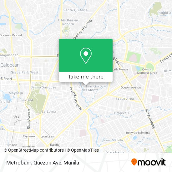 Metrobank Quezon Ave map