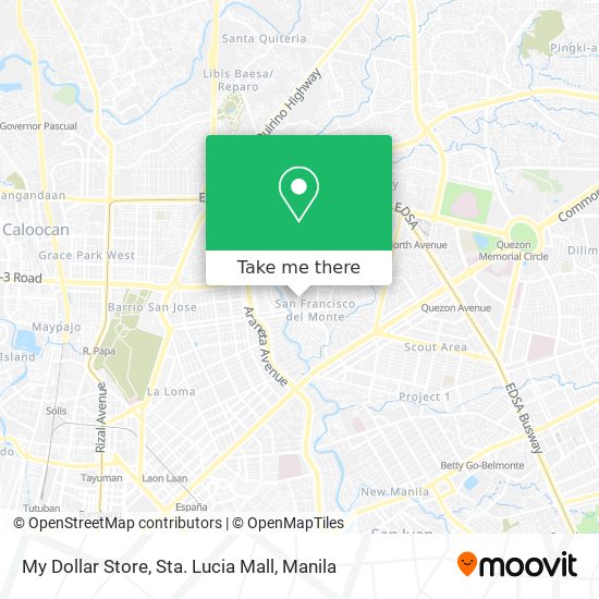 My Dollar Store, Sta. Lucia Mall map