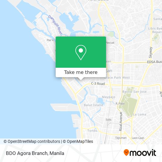 BDO Agora Branch map