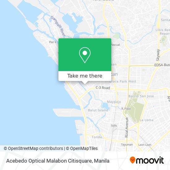 Acebedo Optical Malabon Citisquare map