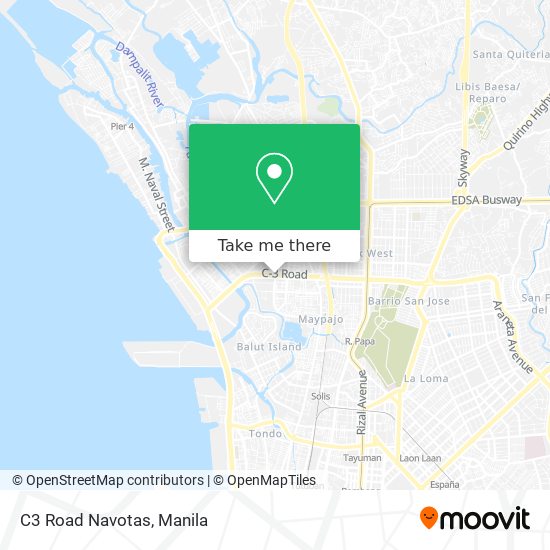 C3 Road Navotas map