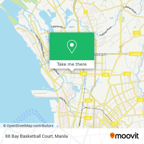 88 Bay Basketball Court map