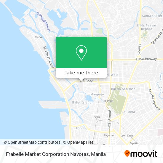 Frabelle Market Corporation Navotas map