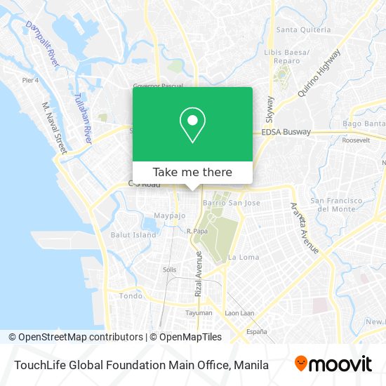 TouchLife Global Foundation Main Office map
