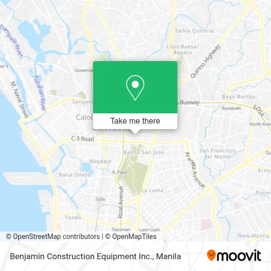 Benjamin Construction Equipment Inc. map