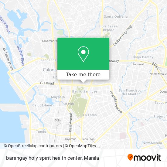 barangay holy spirit health center map