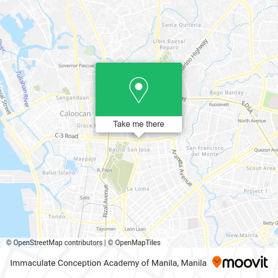 Immaculate Conception Academy of Manila map