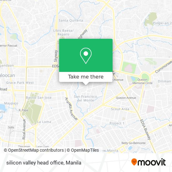 silicon valley head office map
