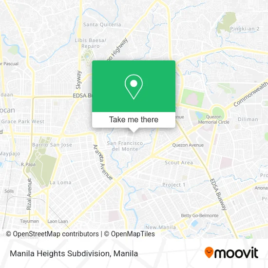 Manila Heights Subdivision map