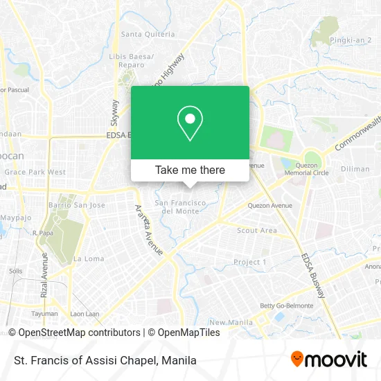 St. Francis of Assisi Chapel map