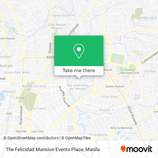 The Felicidad Mansion Events Place map