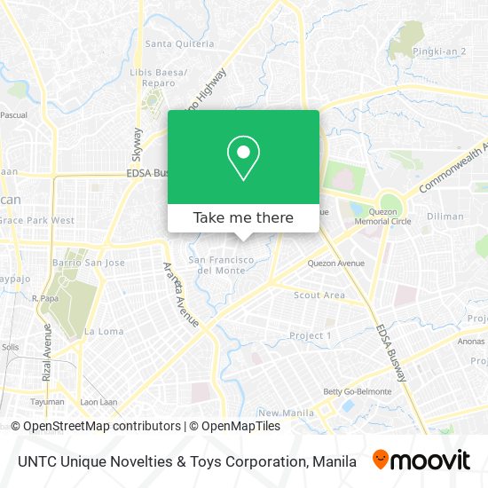 UNTC Unique Novelties & Toys Corporation map