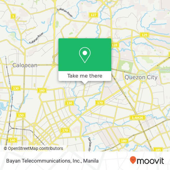 Bayan Telecommunications, Inc. map