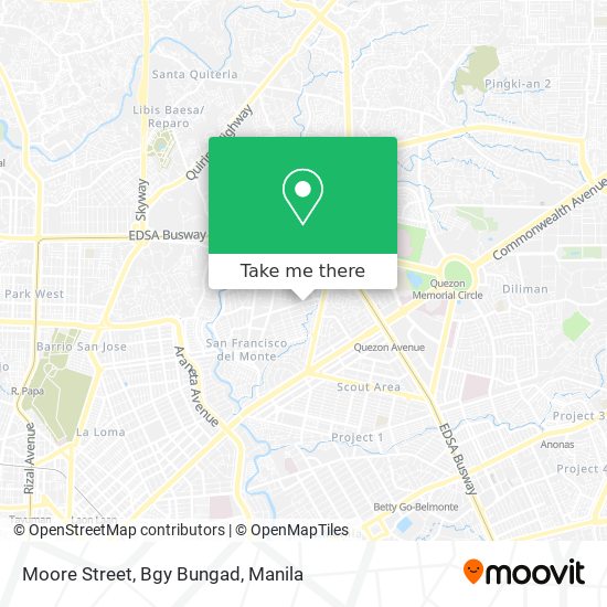 Moore Street, Bgy Bungad map