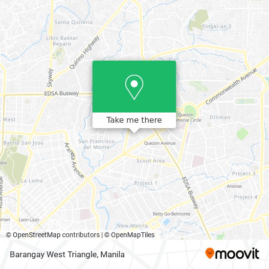 Barangay West Triangle map