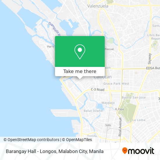 Barangay Hall - Longos, Malabon City map