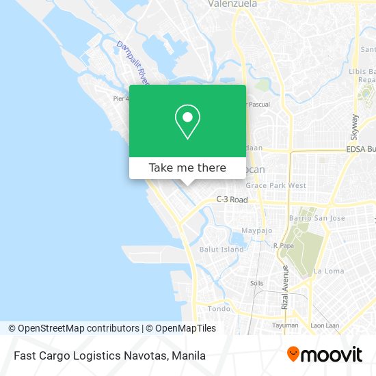 Fast Cargo Logistics Navotas map