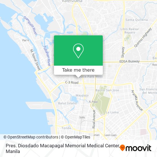 Pres. Diosdado Macapagal Memorial Medical Center map