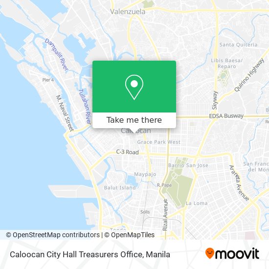 Caloocan City Hall Treasurers Office map
