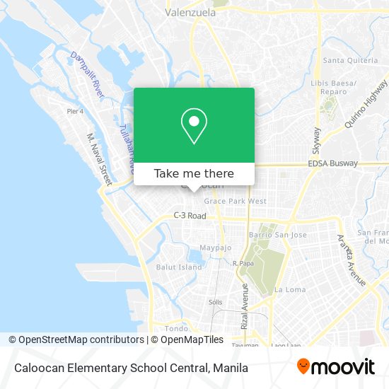 Caloocan Elementary School Central map