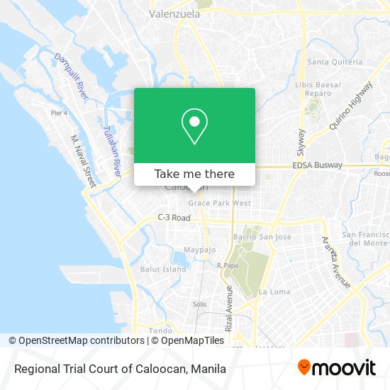 Regional Trial Court of Caloocan map