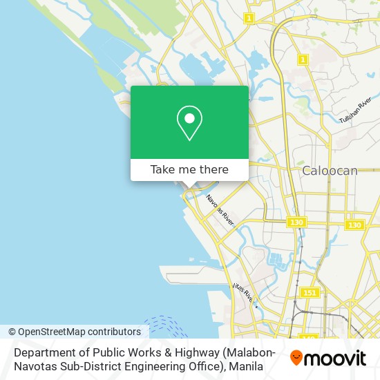 Department of Public Works & Highway (Malabon-Navotas Sub-District Engineering Office) map