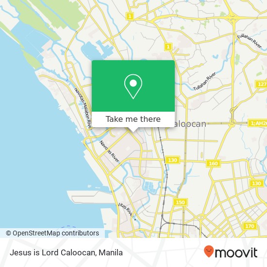 Jesus is Lord Caloocan map
