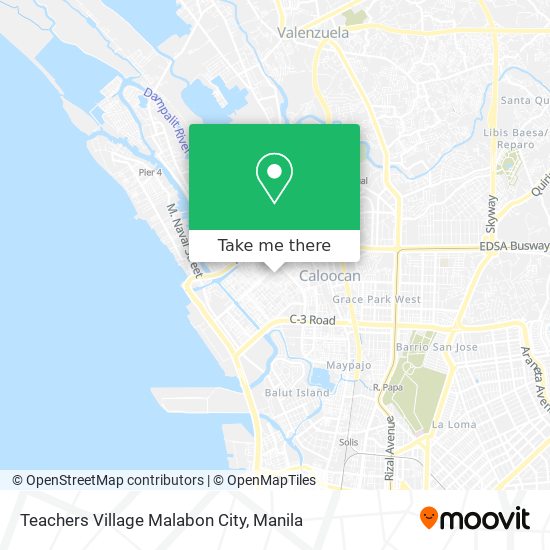 Teachers Village Malabon City map