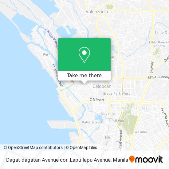 Dagat-dagatan Avenue cor. Lapu-lapu Avenue map