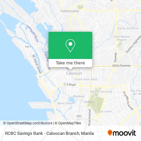 RCBC Savings Bank - Caloocan Branch map