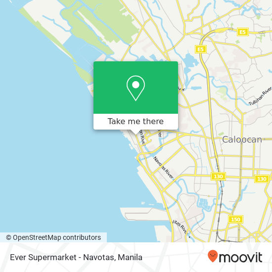 Ever Supermarket - Navotas map
