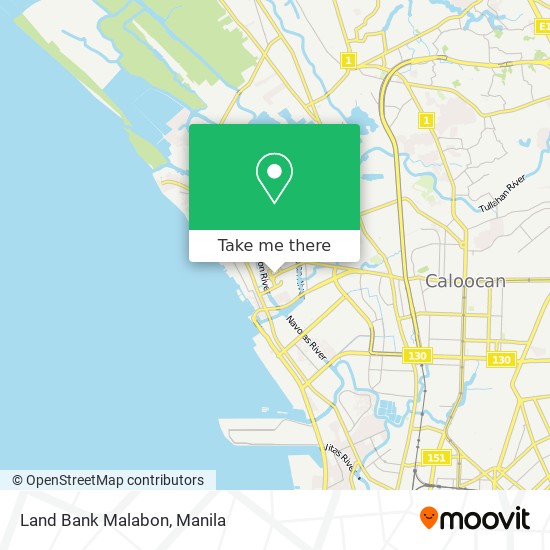 Land Bank Malabon map